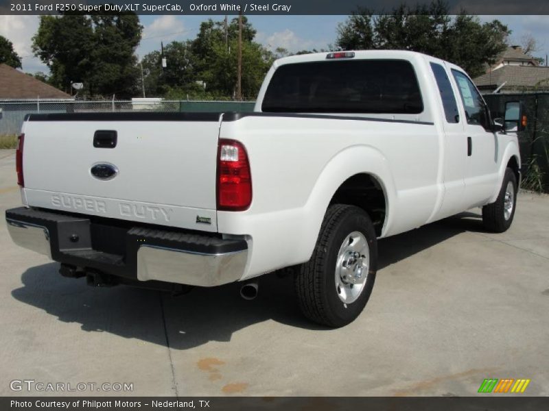 Oxford White / Steel Gray 2011 Ford F250 Super Duty XLT SuperCab