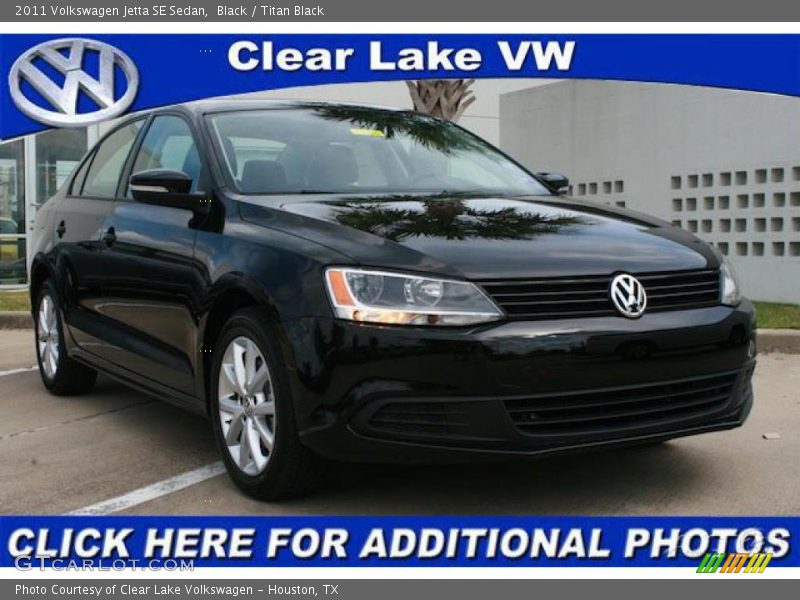 Black / Titan Black 2011 Volkswagen Jetta SE Sedan