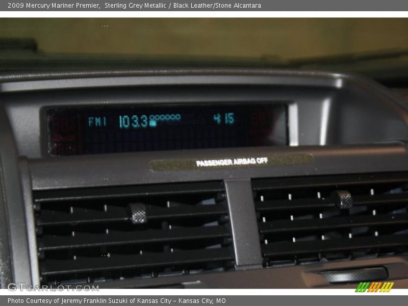 Sterling Grey Metallic / Black Leather/Stone Alcantara 2009 Mercury Mariner Premier