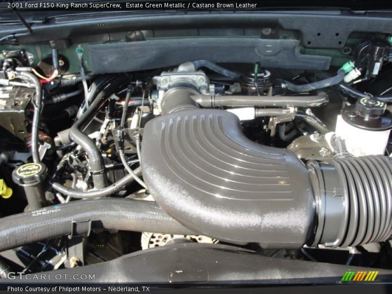 Estate Green Metallic / Castano Brown Leather 2001 Ford F150 King Ranch SuperCrew