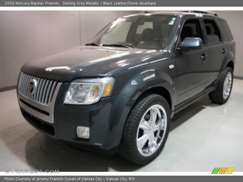 Sterling Grey Metallic / Black Leather/Stone Alcantara 2009 Mercury Mariner Premier