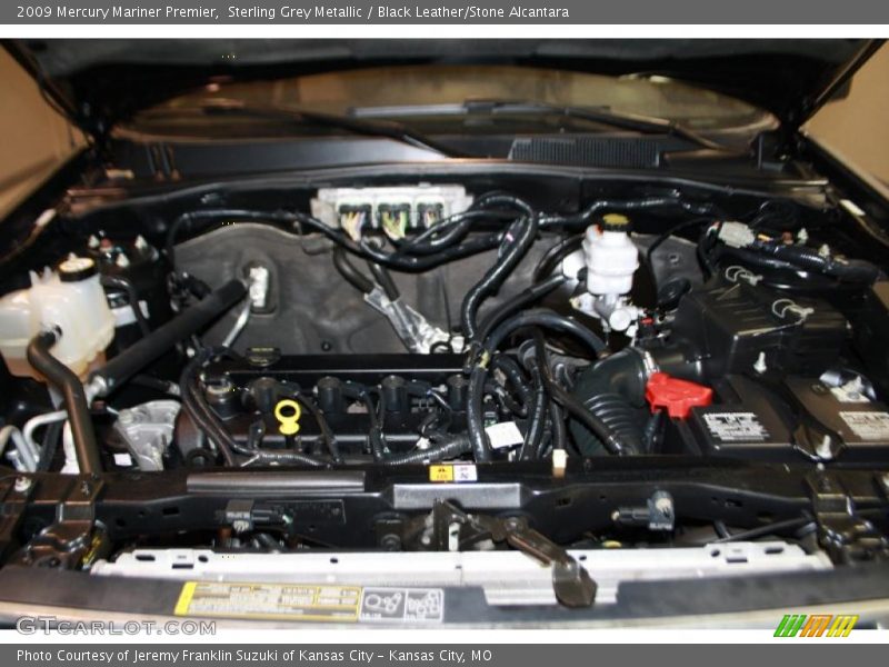 Sterling Grey Metallic / Black Leather/Stone Alcantara 2009 Mercury Mariner Premier