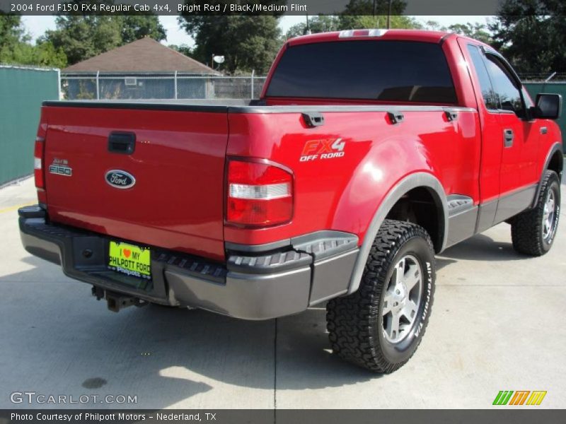 Bright Red / Black/Medium Flint 2004 Ford F150 FX4 Regular Cab 4x4