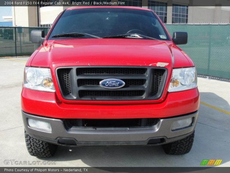 Bright Red / Black/Medium Flint 2004 Ford F150 FX4 Regular Cab 4x4
