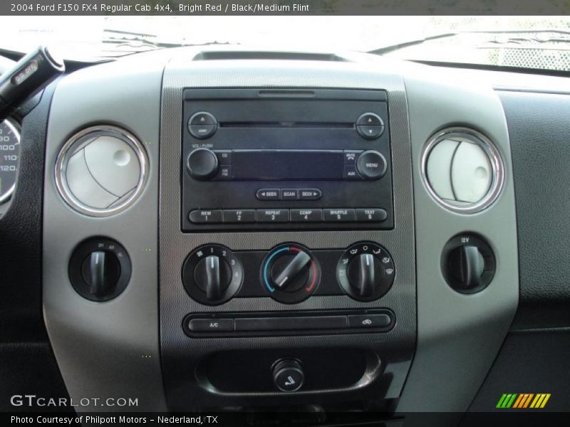 Bright Red / Black/Medium Flint 2004 Ford F150 FX4 Regular Cab 4x4