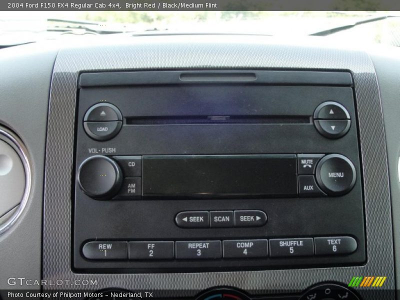 Bright Red / Black/Medium Flint 2004 Ford F150 FX4 Regular Cab 4x4
