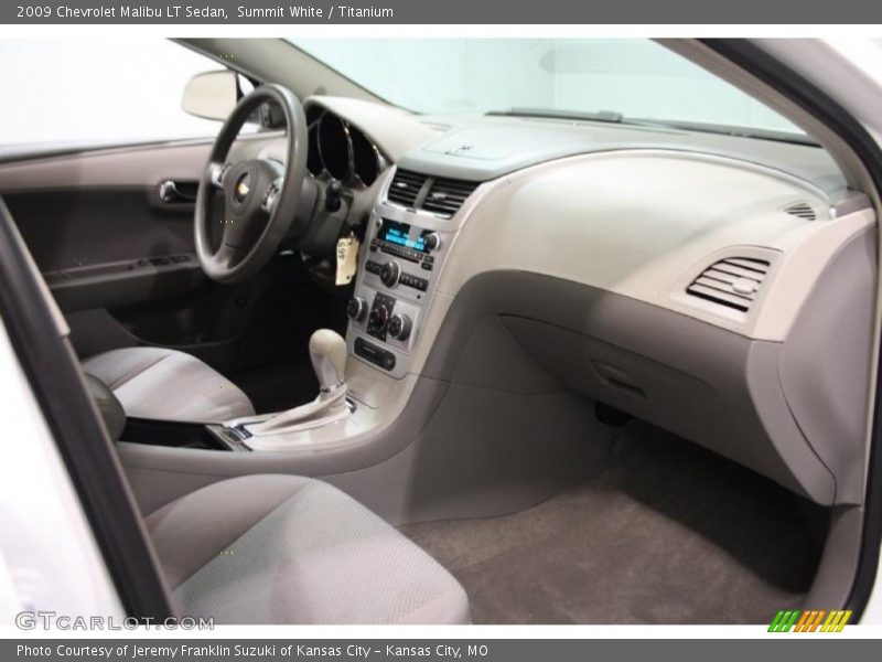 Summit White / Titanium 2009 Chevrolet Malibu LT Sedan