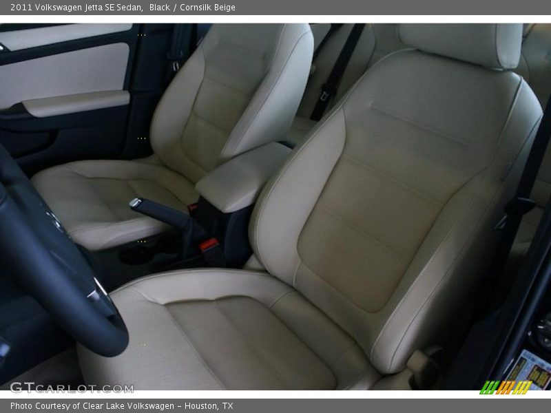 Black / Cornsilk Beige 2011 Volkswagen Jetta SE Sedan
