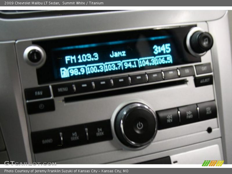 Summit White / Titanium 2009 Chevrolet Malibu LT Sedan