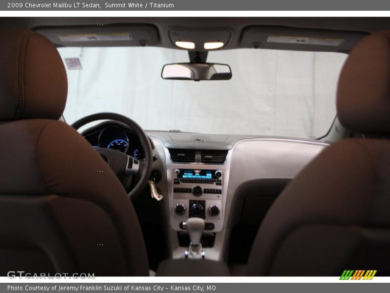 Summit White / Titanium 2009 Chevrolet Malibu LT Sedan