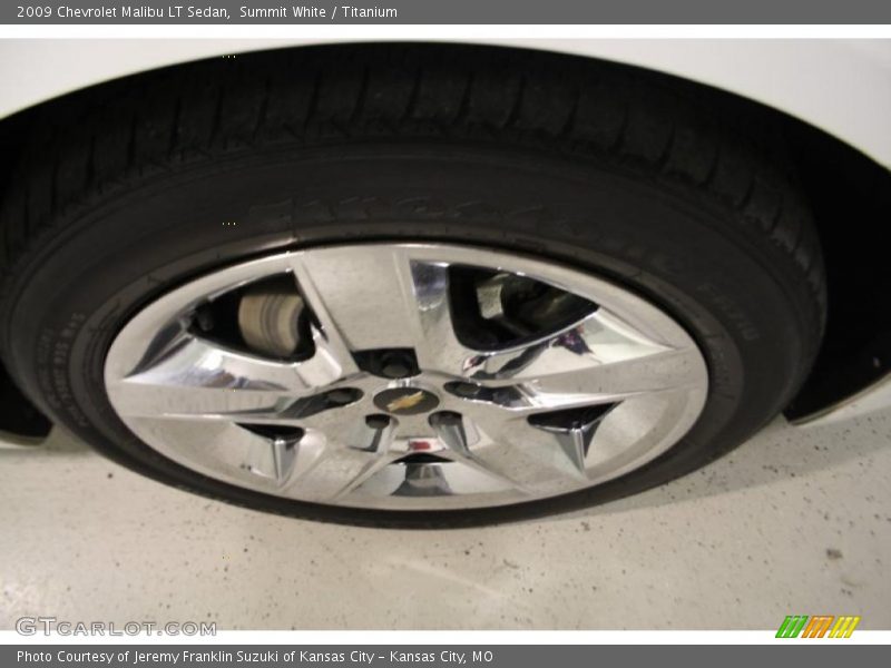 Summit White / Titanium 2009 Chevrolet Malibu LT Sedan