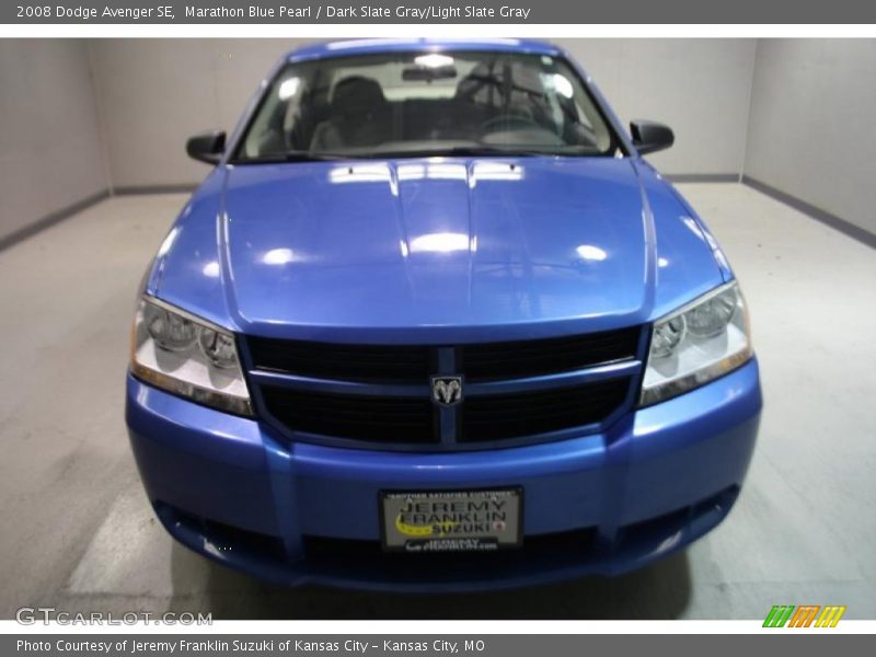 Marathon Blue Pearl / Dark Slate Gray/Light Slate Gray 2008 Dodge Avenger SE