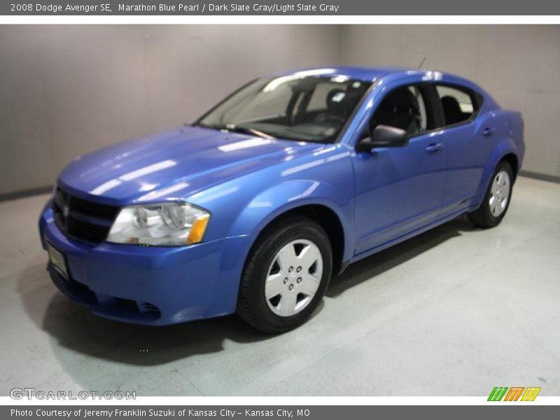 Marathon Blue Pearl / Dark Slate Gray/Light Slate Gray 2008 Dodge Avenger SE