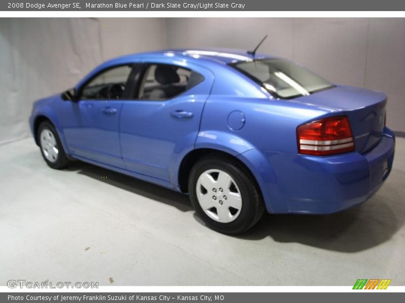 Marathon Blue Pearl / Dark Slate Gray/Light Slate Gray 2008 Dodge Avenger SE