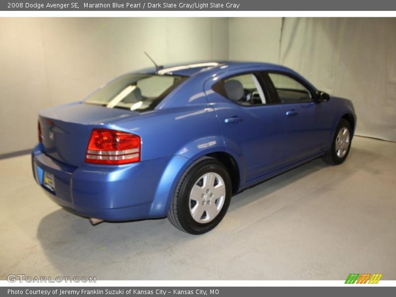 Marathon Blue Pearl / Dark Slate Gray/Light Slate Gray 2008 Dodge Avenger SE