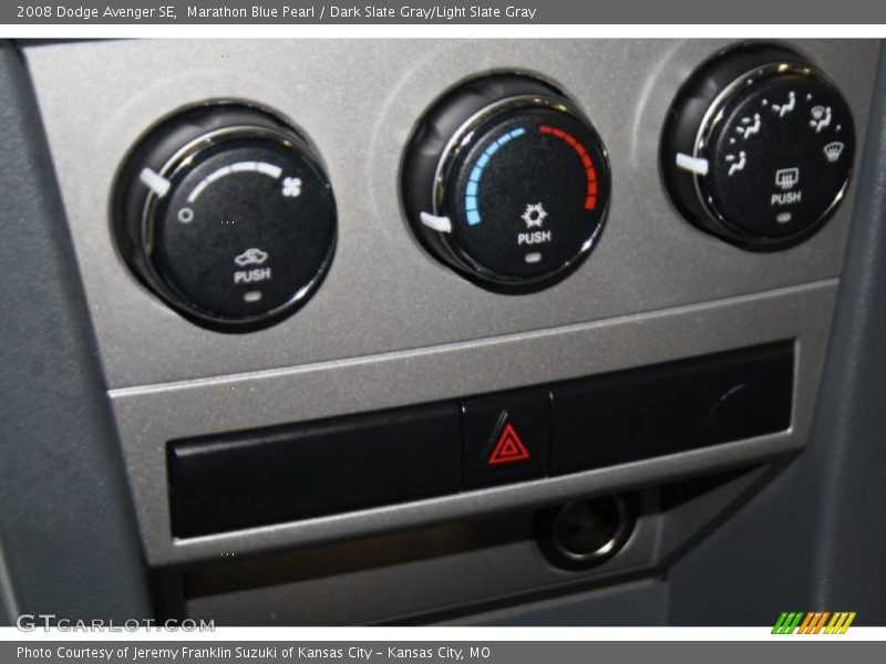 Marathon Blue Pearl / Dark Slate Gray/Light Slate Gray 2008 Dodge Avenger SE