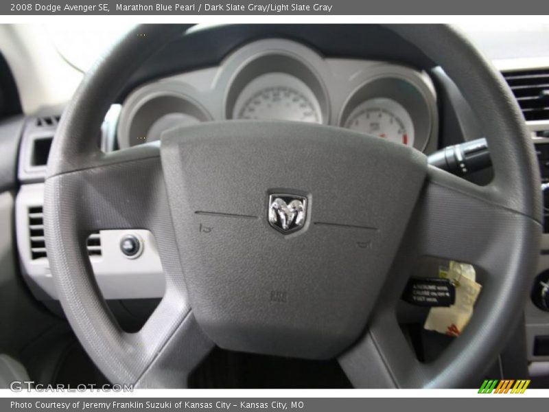 Marathon Blue Pearl / Dark Slate Gray/Light Slate Gray 2008 Dodge Avenger SE