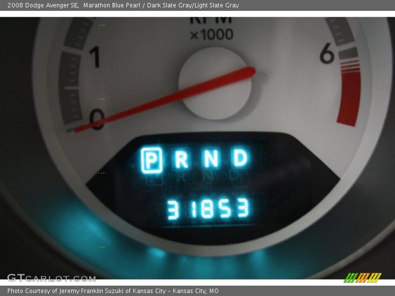 Marathon Blue Pearl / Dark Slate Gray/Light Slate Gray 2008 Dodge Avenger SE