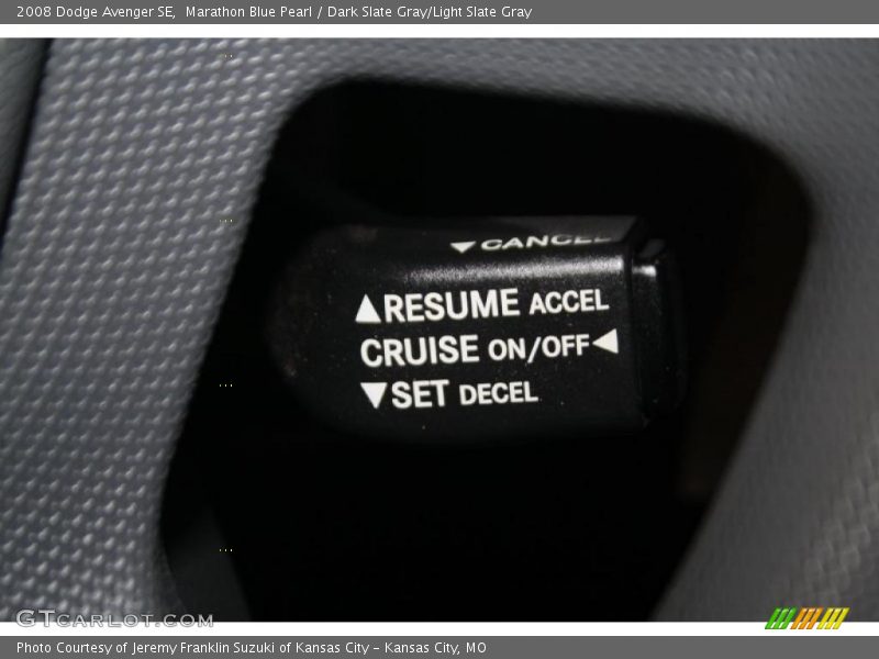 Marathon Blue Pearl / Dark Slate Gray/Light Slate Gray 2008 Dodge Avenger SE