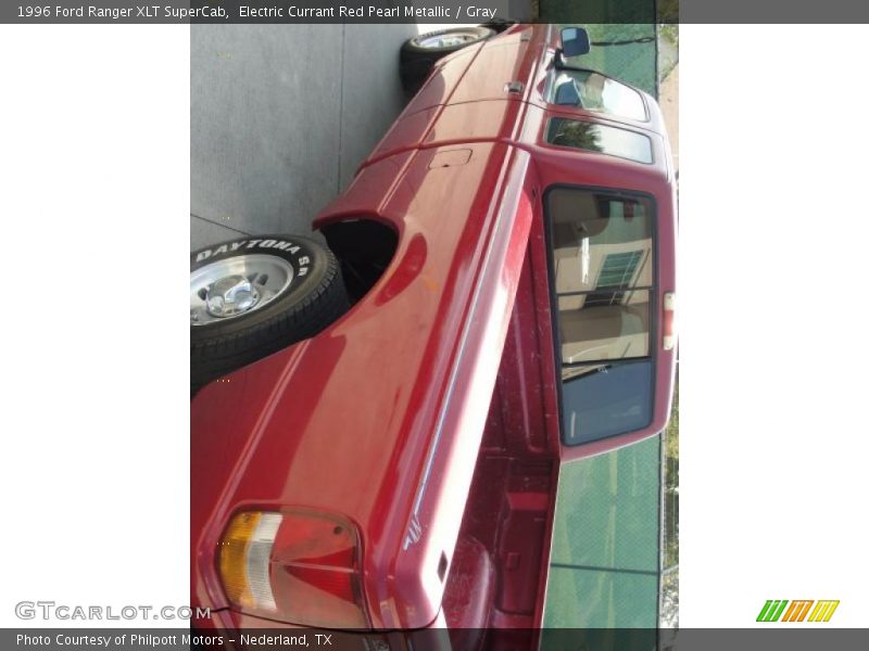 Electric Currant Red Pearl Metallic / Gray 1996 Ford Ranger XLT SuperCab