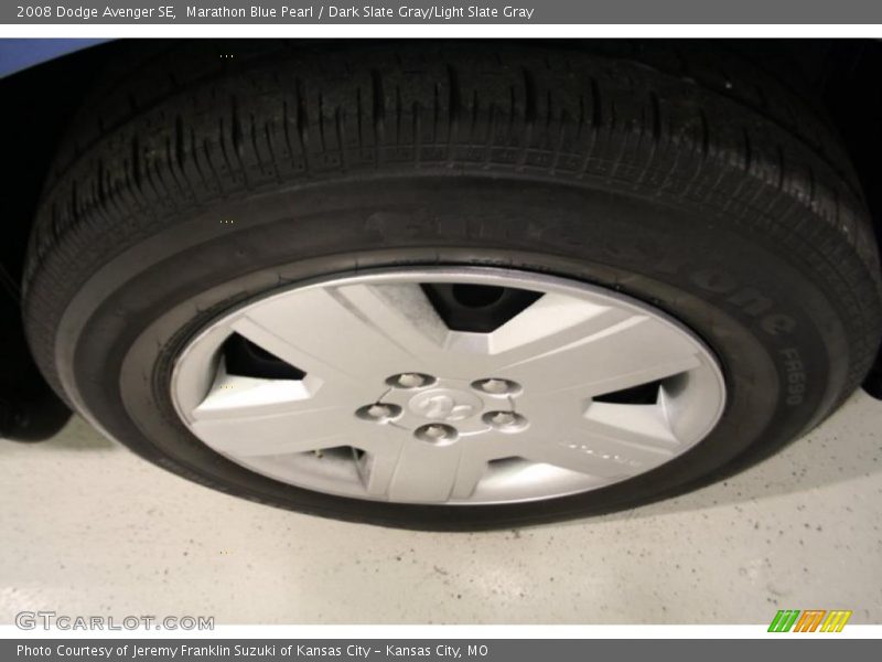Marathon Blue Pearl / Dark Slate Gray/Light Slate Gray 2008 Dodge Avenger SE