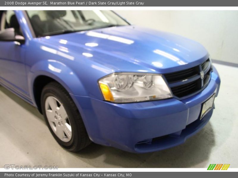 Marathon Blue Pearl / Dark Slate Gray/Light Slate Gray 2008 Dodge Avenger SE