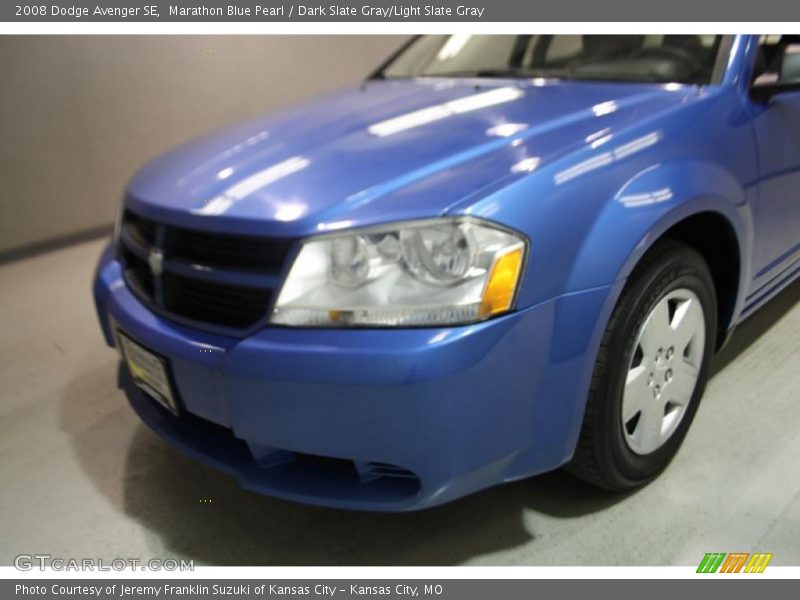 Marathon Blue Pearl / Dark Slate Gray/Light Slate Gray 2008 Dodge Avenger SE