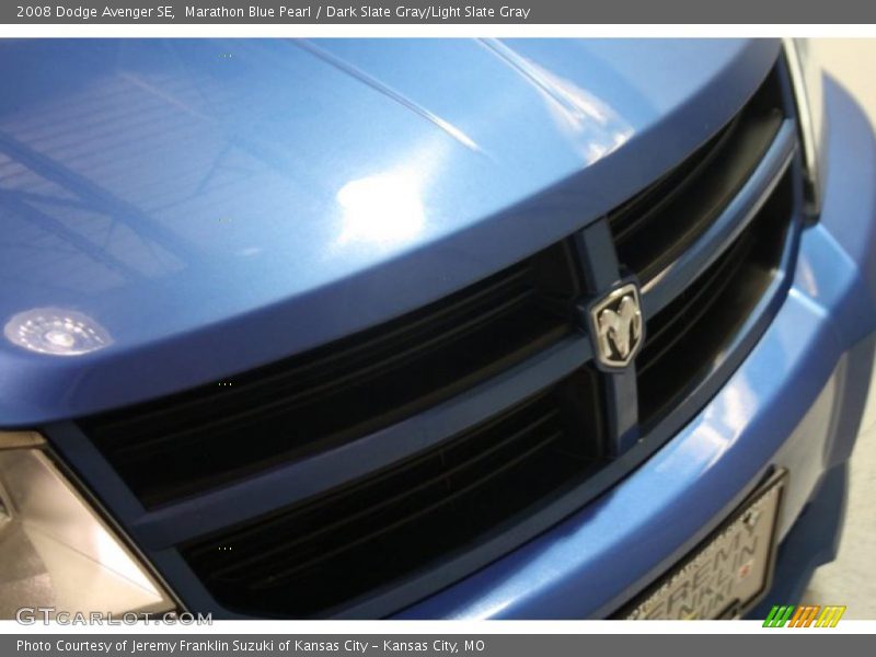 Marathon Blue Pearl / Dark Slate Gray/Light Slate Gray 2008 Dodge Avenger SE