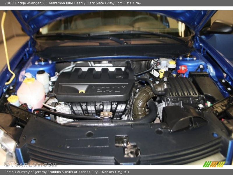 Marathon Blue Pearl / Dark Slate Gray/Light Slate Gray 2008 Dodge Avenger SE