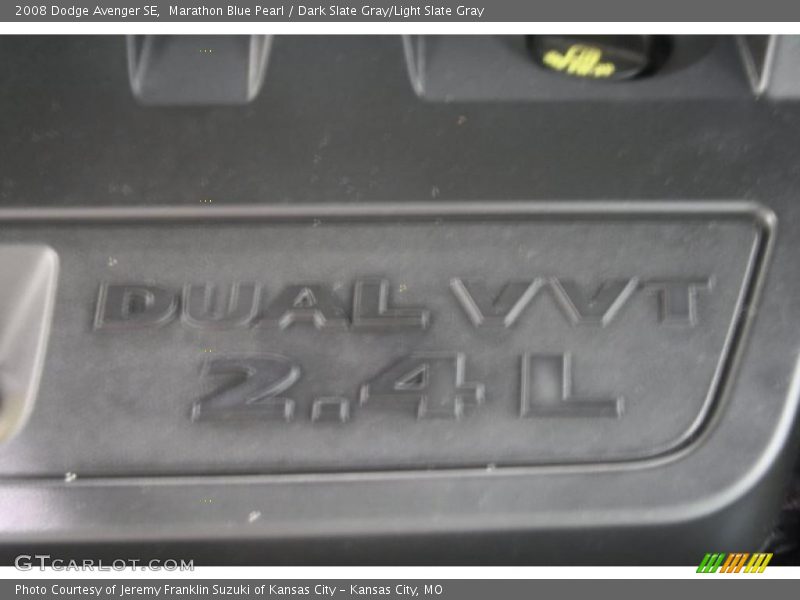 Marathon Blue Pearl / Dark Slate Gray/Light Slate Gray 2008 Dodge Avenger SE