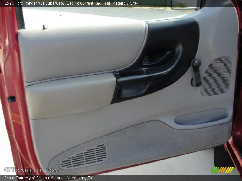 Electric Currant Red Pearl Metallic / Gray 1996 Ford Ranger XLT SuperCab