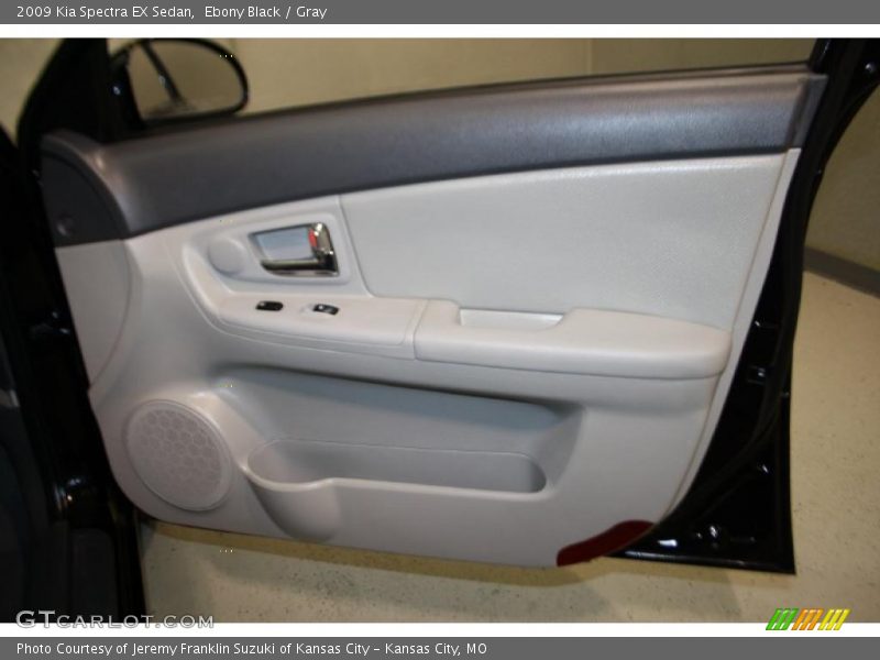 Ebony Black / Gray 2009 Kia Spectra EX Sedan