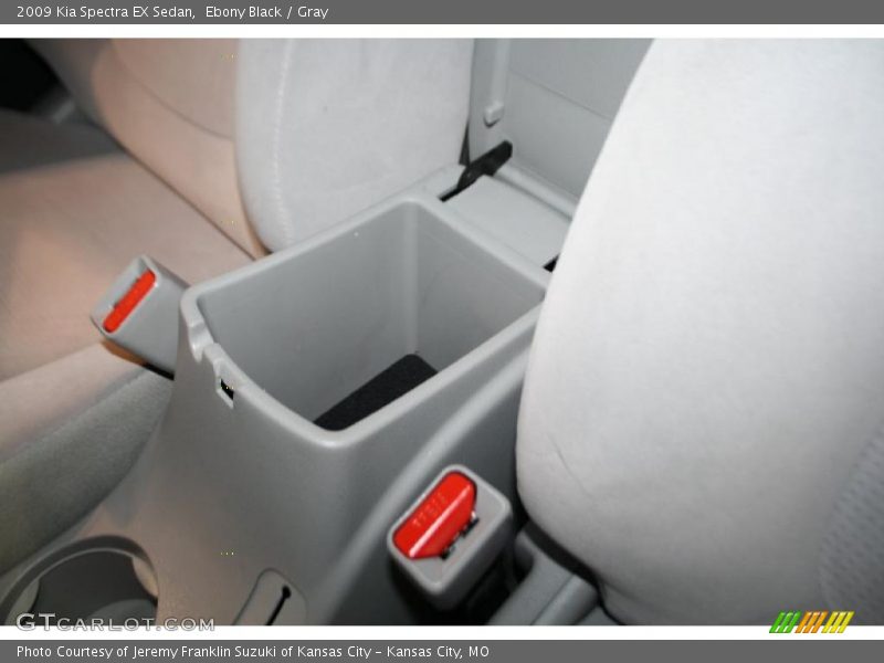 Ebony Black / Gray 2009 Kia Spectra EX Sedan