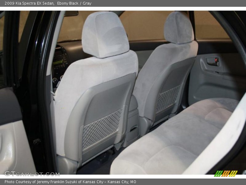 Ebony Black / Gray 2009 Kia Spectra EX Sedan