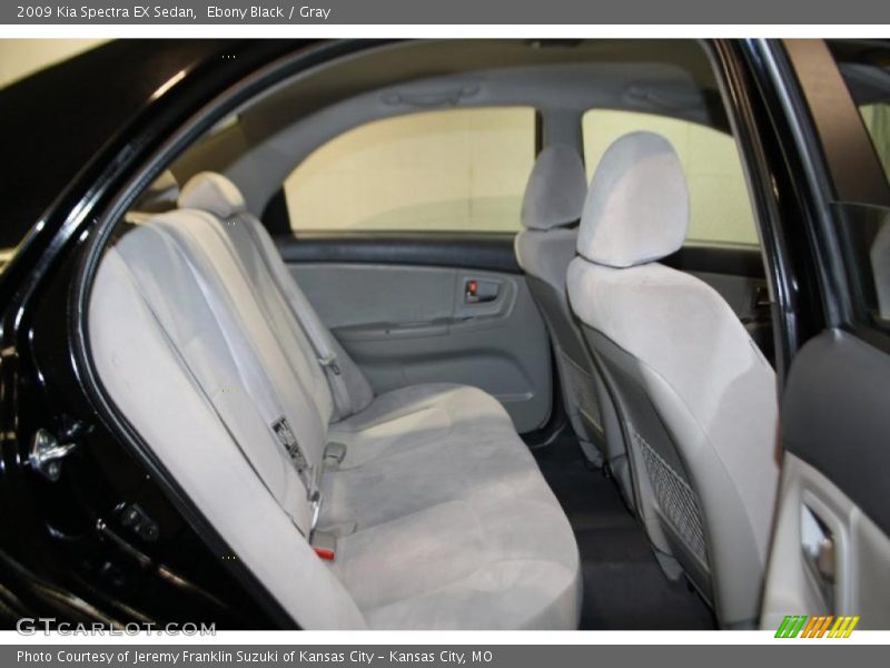 Ebony Black / Gray 2009 Kia Spectra EX Sedan