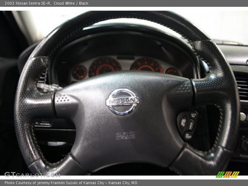 Cloud White / Black 2003 Nissan Sentra SE-R