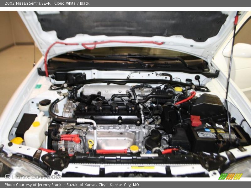 Cloud White / Black 2003 Nissan Sentra SE-R