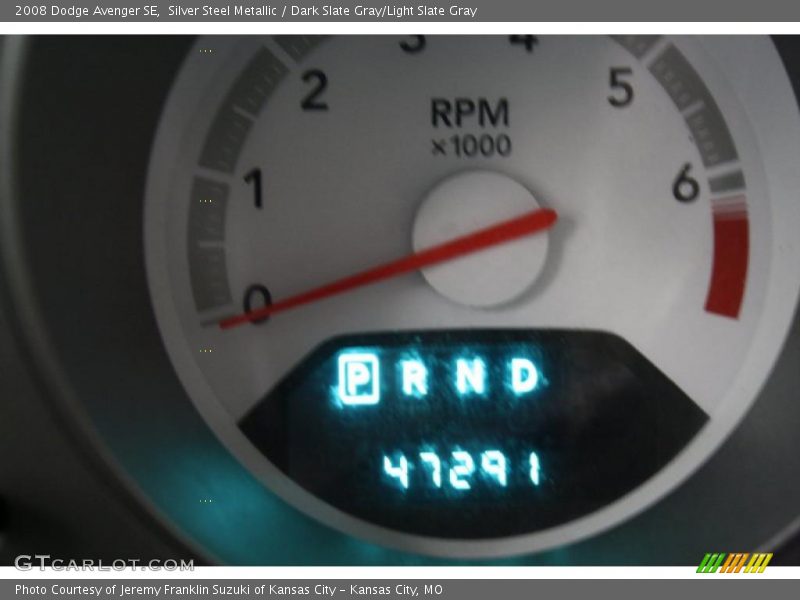 Silver Steel Metallic / Dark Slate Gray/Light Slate Gray 2008 Dodge Avenger SE