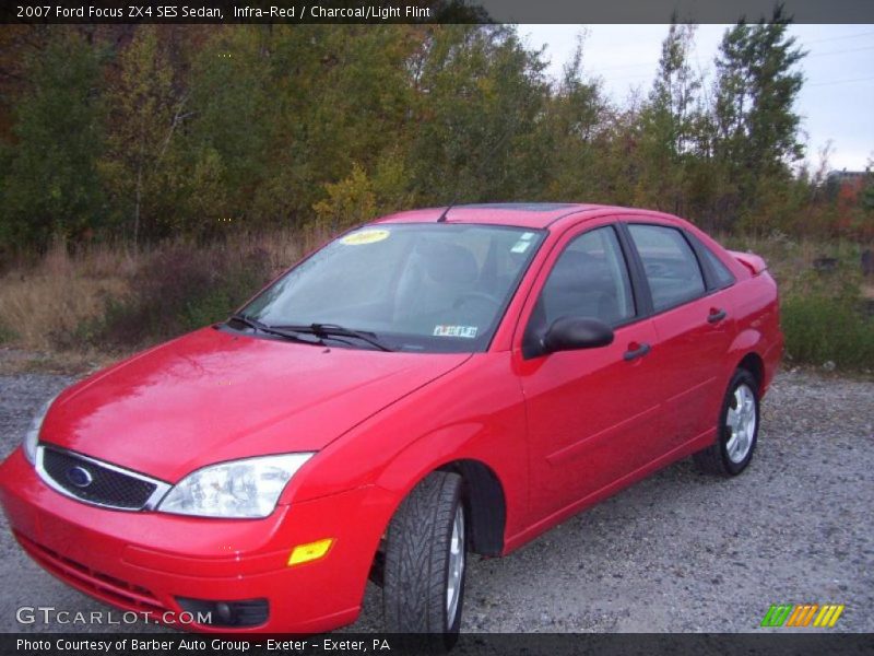 Infra-Red / Charcoal/Light Flint 2007 Ford Focus ZX4 SES Sedan