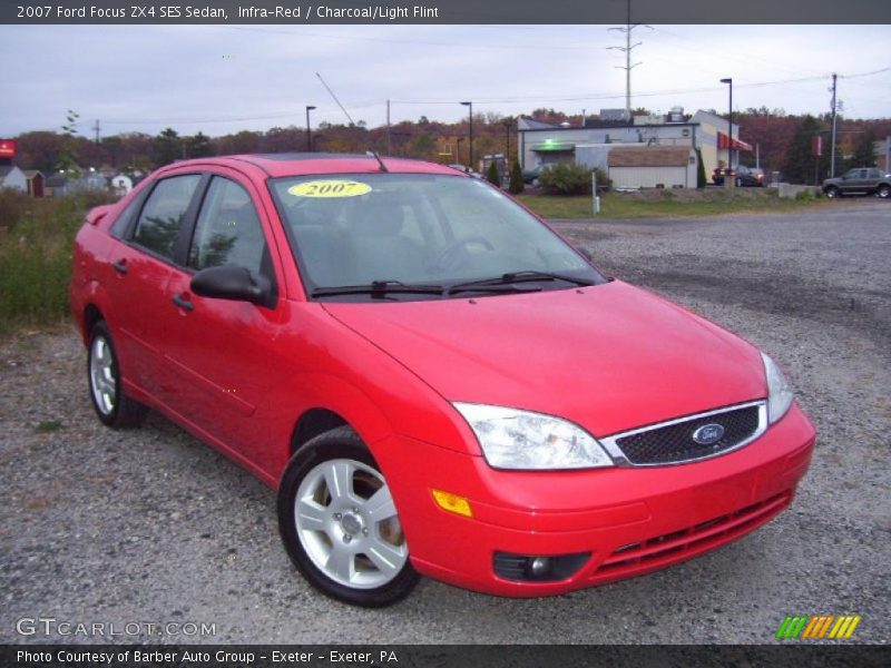 Infra-Red / Charcoal/Light Flint 2007 Ford Focus ZX4 SES Sedan