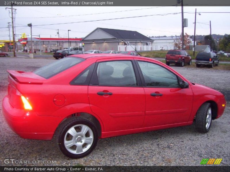 Infra-Red / Charcoal/Light Flint 2007 Ford Focus ZX4 SES Sedan