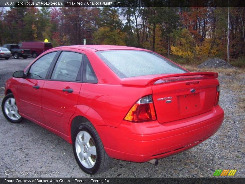Infra-Red / Charcoal/Light Flint 2007 Ford Focus ZX4 SES Sedan