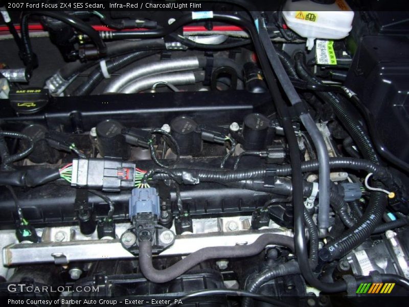 Infra-Red / Charcoal/Light Flint 2007 Ford Focus ZX4 SES Sedan