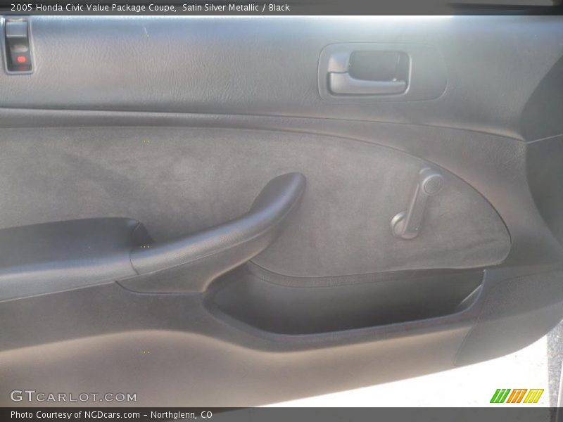 Satin Silver Metallic / Black 2005 Honda Civic Value Package Coupe