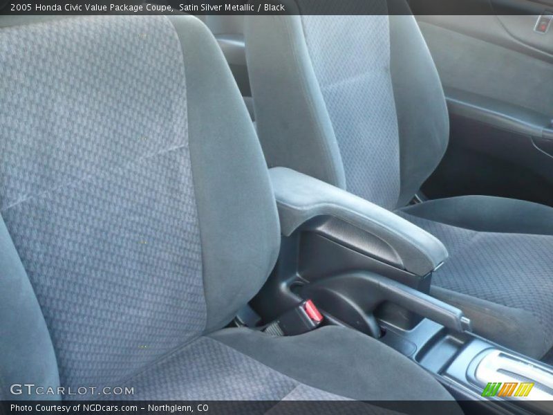 Satin Silver Metallic / Black 2005 Honda Civic Value Package Coupe