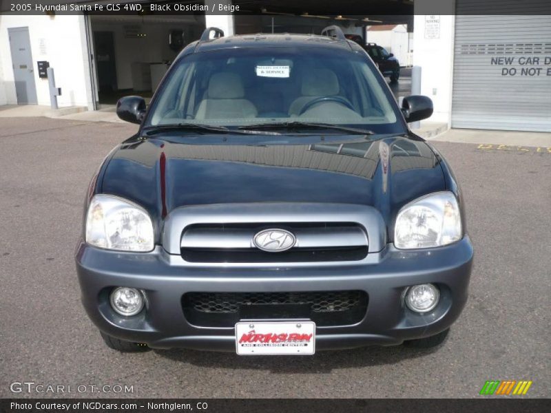Black Obsidian / Beige 2005 Hyundai Santa Fe GLS 4WD