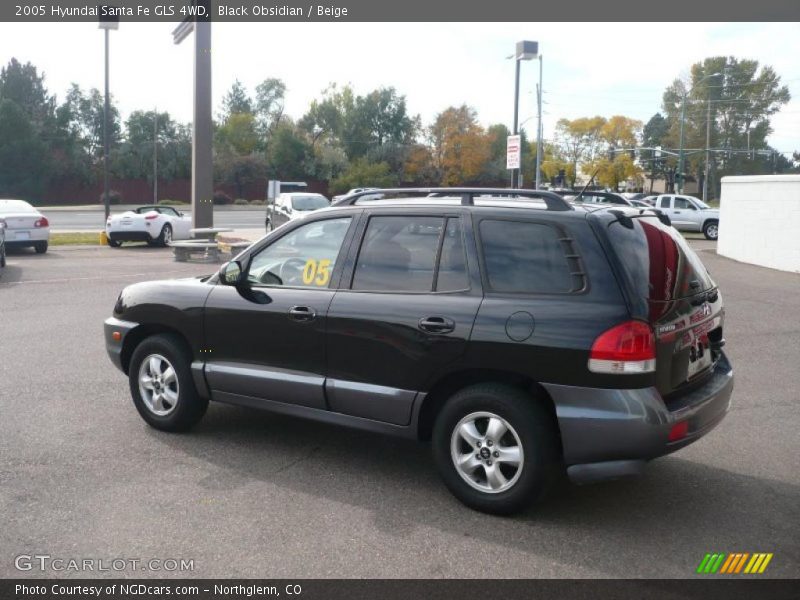 Black Obsidian / Beige 2005 Hyundai Santa Fe GLS 4WD