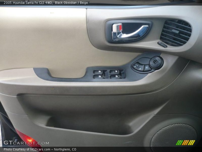 Black Obsidian / Beige 2005 Hyundai Santa Fe GLS 4WD