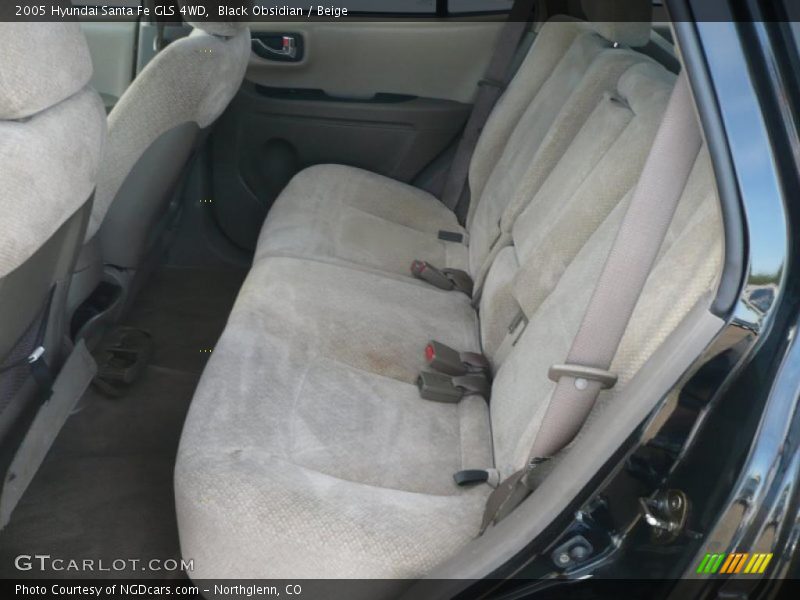 Black Obsidian / Beige 2005 Hyundai Santa Fe GLS 4WD