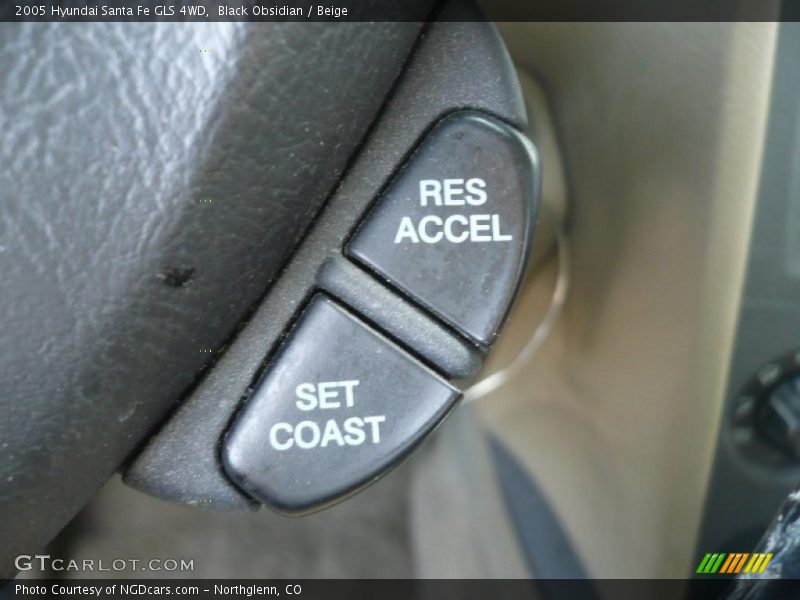 Black Obsidian / Beige 2005 Hyundai Santa Fe GLS 4WD